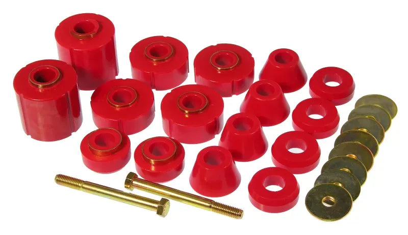 Prothane 75-79 GM 1/2 / 3/4 / 1T 2WD | 4WD Body Mount - Red