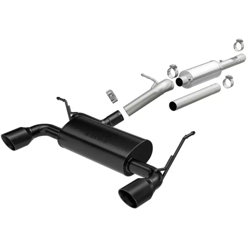 MagnaFlow MF Series Black Cat-Back Exhaust System for Jeep Wrangler 2012-2017 3.6L V6