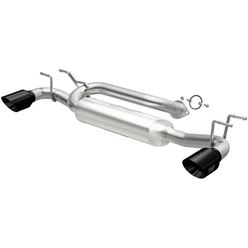 MagnaFlow 19459 Street Series Axle-Back Exhaust System for 2019-2024 Mazda 3, Black Chrome Tips