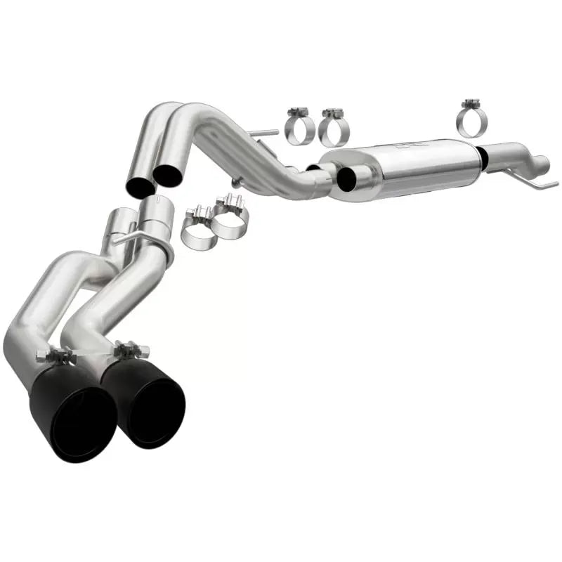 MagnaFlow Street Series Cat-Back Exhaust System for 2015-2020 Ford F-150, Black Tips