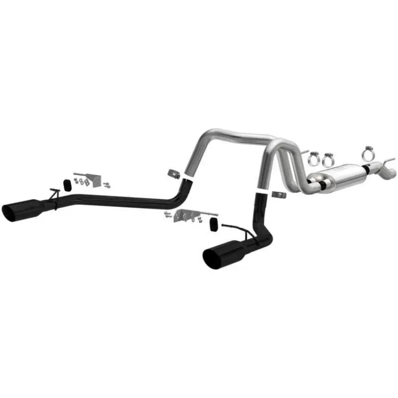 MagnaFlow Street Series Cat-Back Exhaust System for 2021-2025 Ford F-150, 3" Tubing, Black Tips