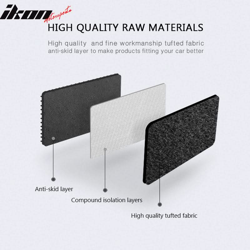 Car Floor Mat for 1994-2001 Acura Integra Black Carpet 5PC Nylon