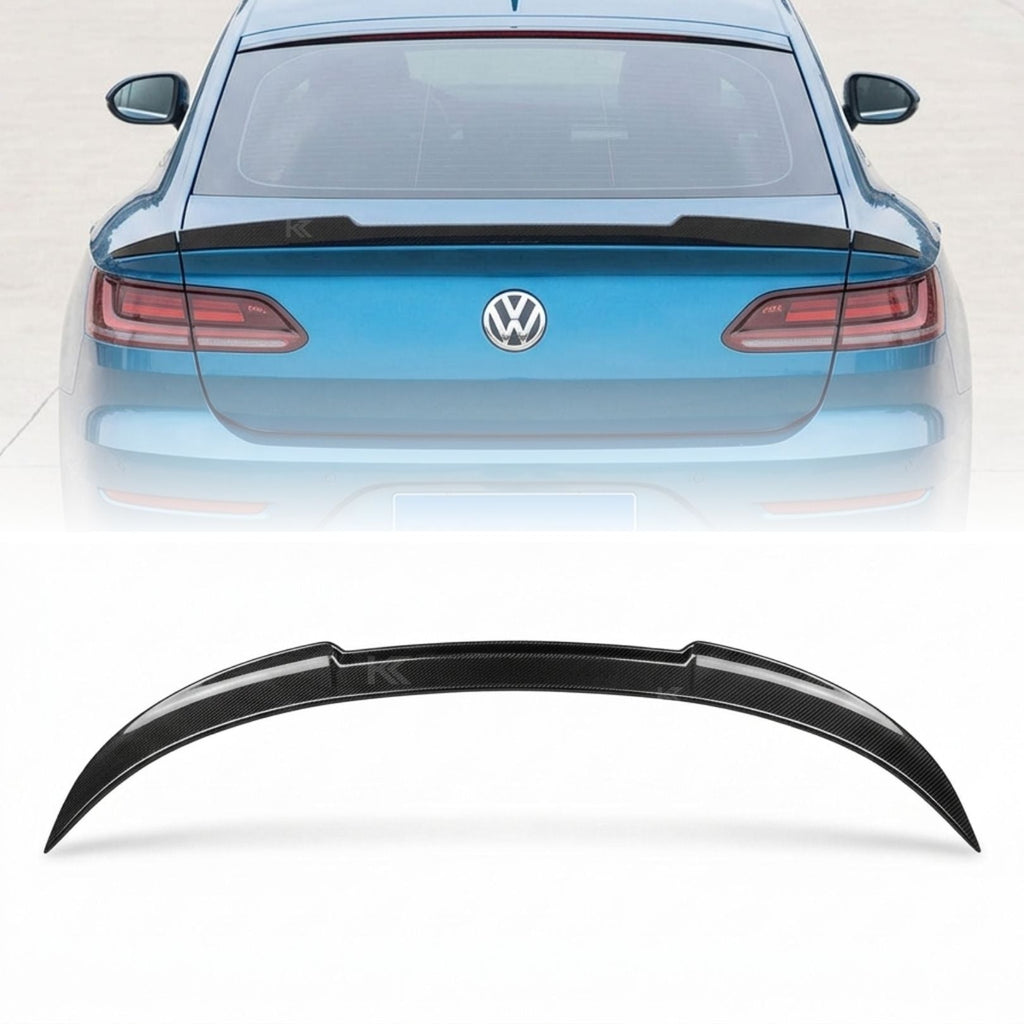 2019–2023 Volkswagen Arteon / Ducktail Style Rear Trunk Spoiler – Carbon Fiber