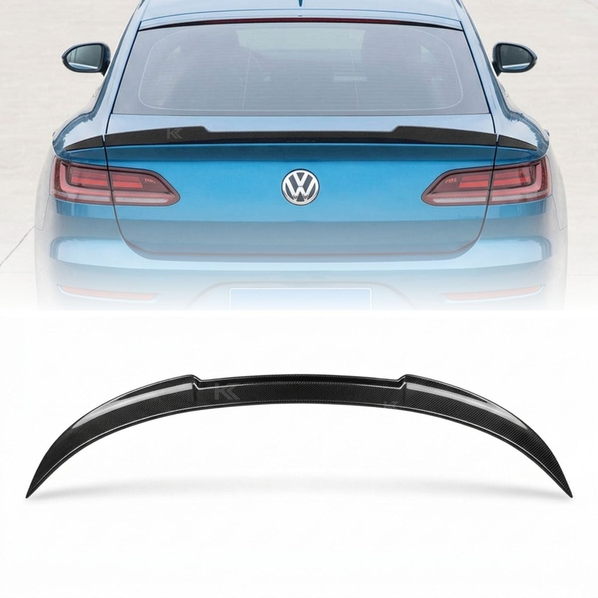2019–2023 Volkswagen Arteon / Ducktail Style Rear Trunk Spoiler – Carbon Fiber
