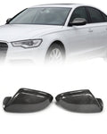 2011–2018 Audi A6 / S6 C7 4G Wing Mirror Cap Housings – Carbon Fiber