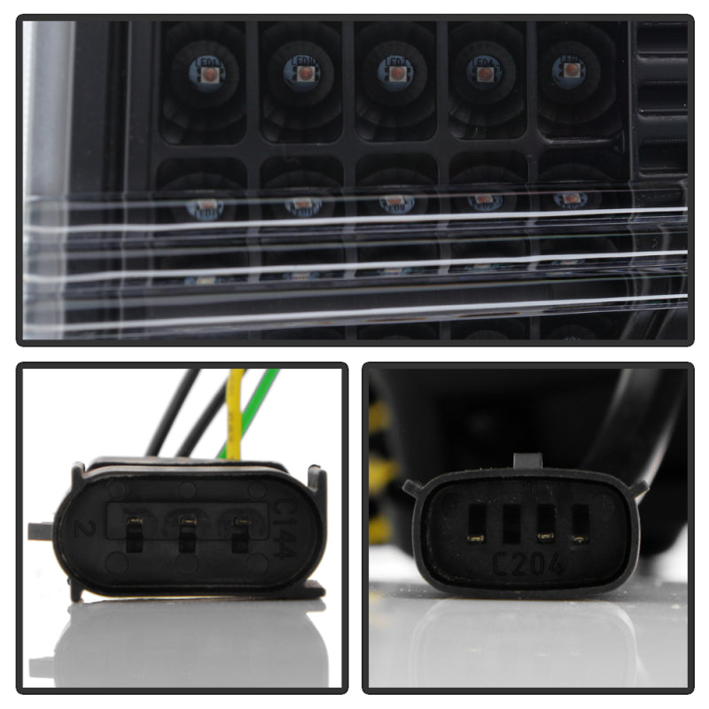 Spyder Ford F150 13-14 Xenon Model Only Light Bar Projector Headlights Blk PRO-YD-FF15013PL-SEQ-BK 5087584