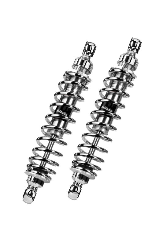 Bitubo Suspension Bitubo WMB4 Twinshocks Adjustable: Spring Preload, Length 331mm, (Std -10mm), Chrome Edition T0010WMB43