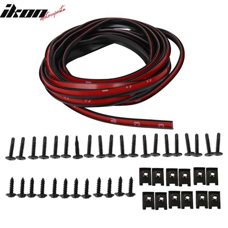 Front Rear Bumper Side Lip Automotive 3M Installation Hardware Kit