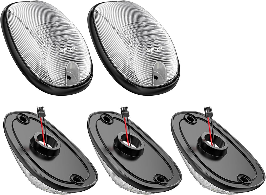 2003-2018 Dodge Ram HD Smoked Clear White Amber LED Roof Cab Lights