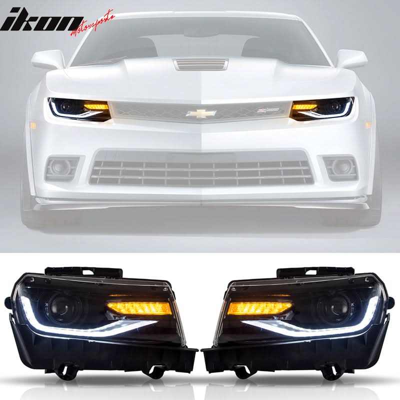 2010-2013 Chevy Camaro ZL1 Style Front Bumper w/ Headlights Fog Lights