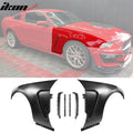 2010-2014 Ford Mustang GT350 Style Unpainted Black Side Fender Steel