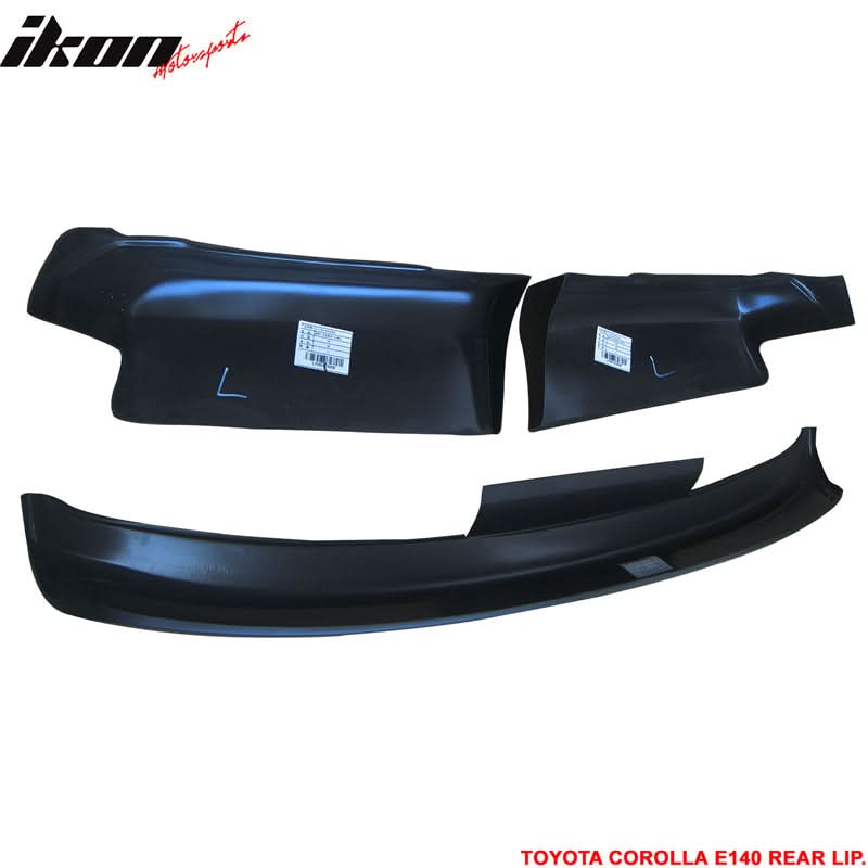 2011-2013 Toyota Corolla OEM Style Unpainted Black Rear Bumper Lip PP