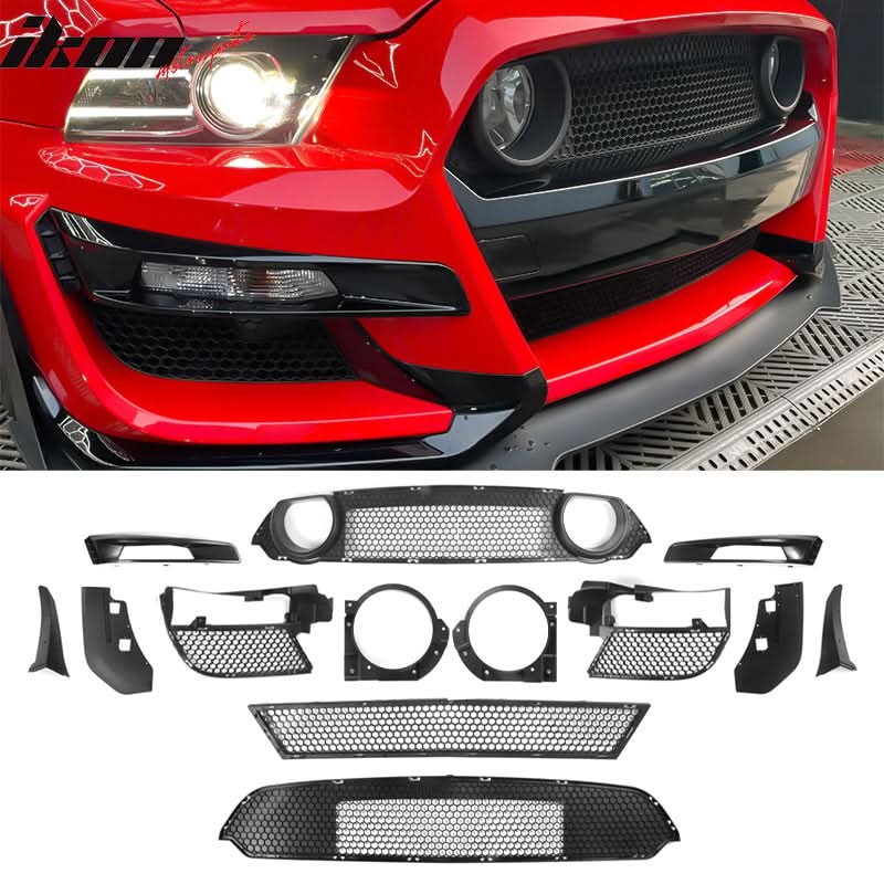 2013-2014 Ford Mustang Base & GT GT500 Style Front Bumper Cover PP