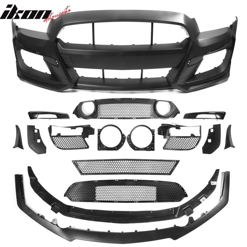 2013-2014 Ford Mustang Base & GT GT500 Style Front Bumper Cover PP