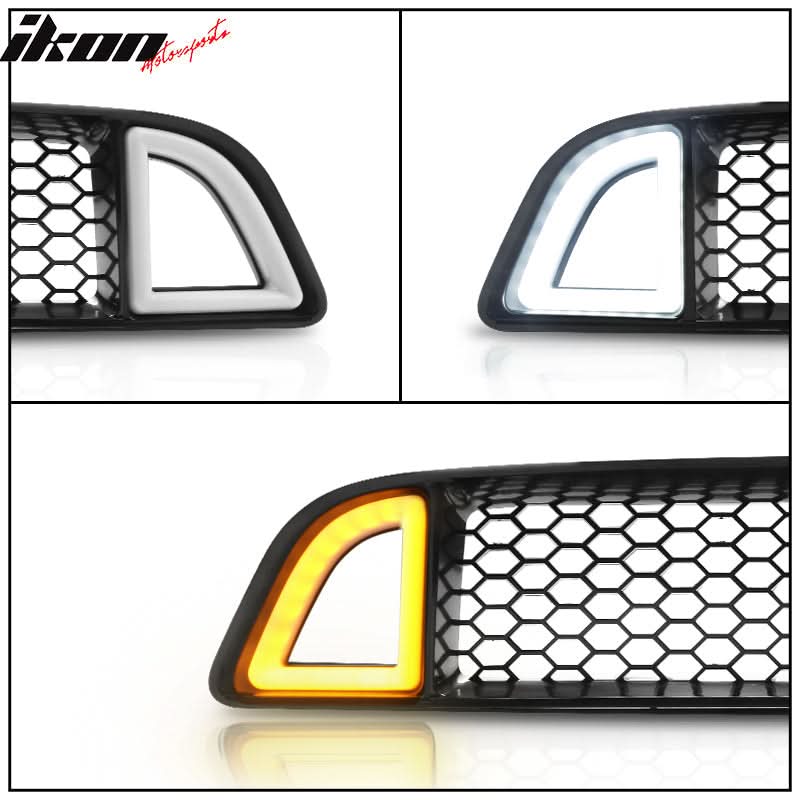 2013-2014 Ford Mustang Non-Shelby LED Light Unpainted Front Grille