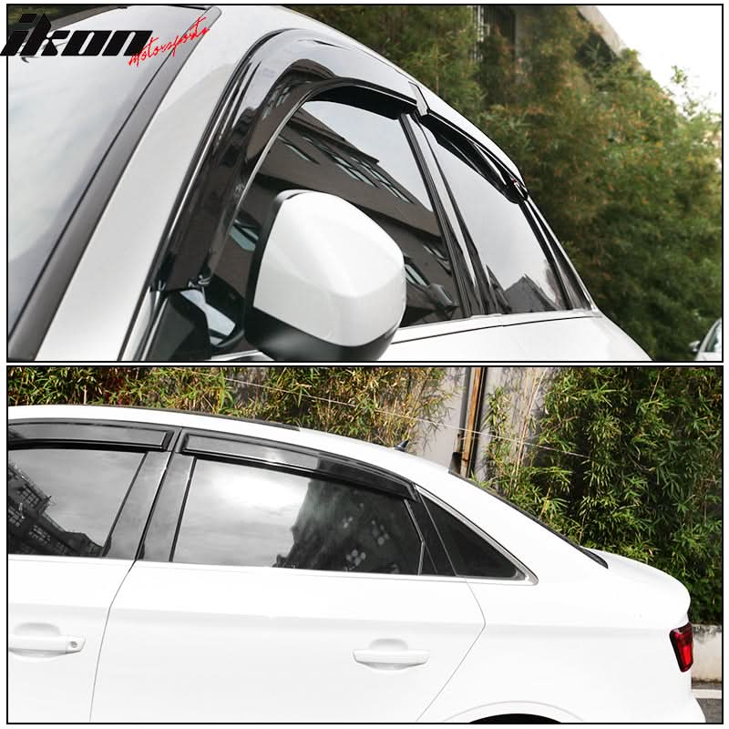 2013-2019 Audi A3 S3 RS3 Sedan Slim Style Acrylic Window Visors 4PC
