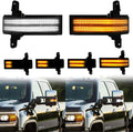 2014-2019 GMC Chevy Sierra Silverado HD Smoked Switchback LED Mirror Lights