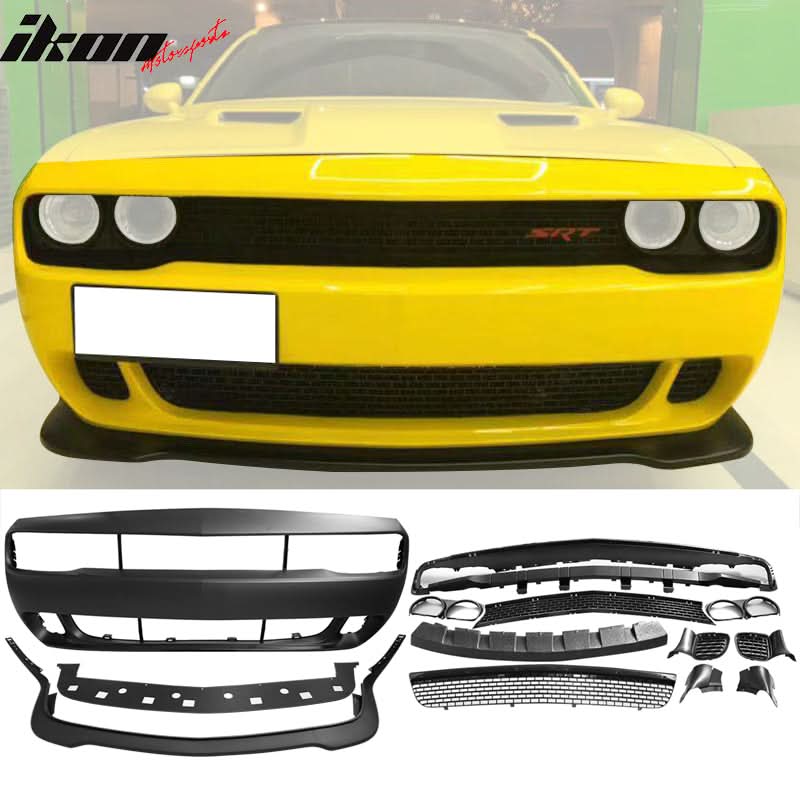 2015-2023 Dodge Challenger Front Bumper & Lip Demon Style Fender Flare