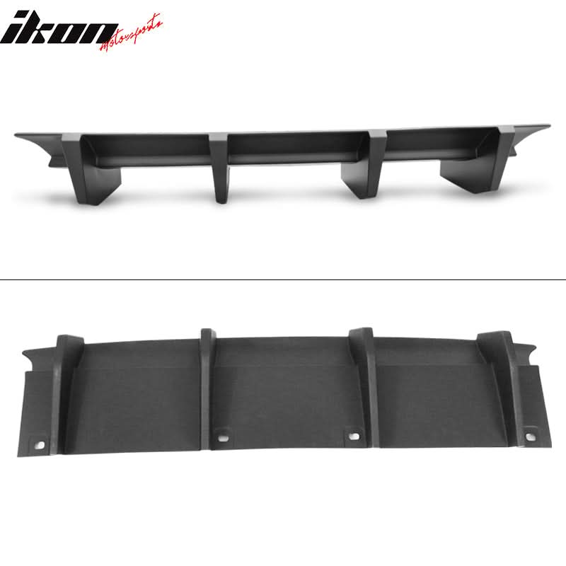2015-2023 Dodge Challenger Unpainted Rear Bumper Lip Diffuser 4 Fin PP