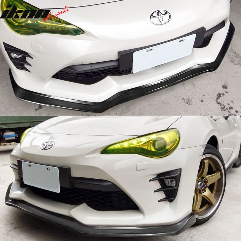 2017-2020 Toyota 86 CS Style Unpainted Front Bumper Lip Spoiler PU