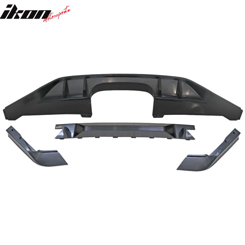 2017-2021 Honda Civic Hatchback Type R Black Rear Bumper Lip Kit PP