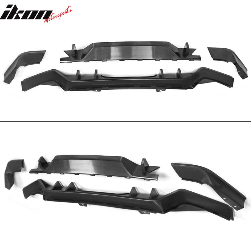 2017-2021 Honda Civic Hatchback Type R Black Rear Bumper Lip Kit PP