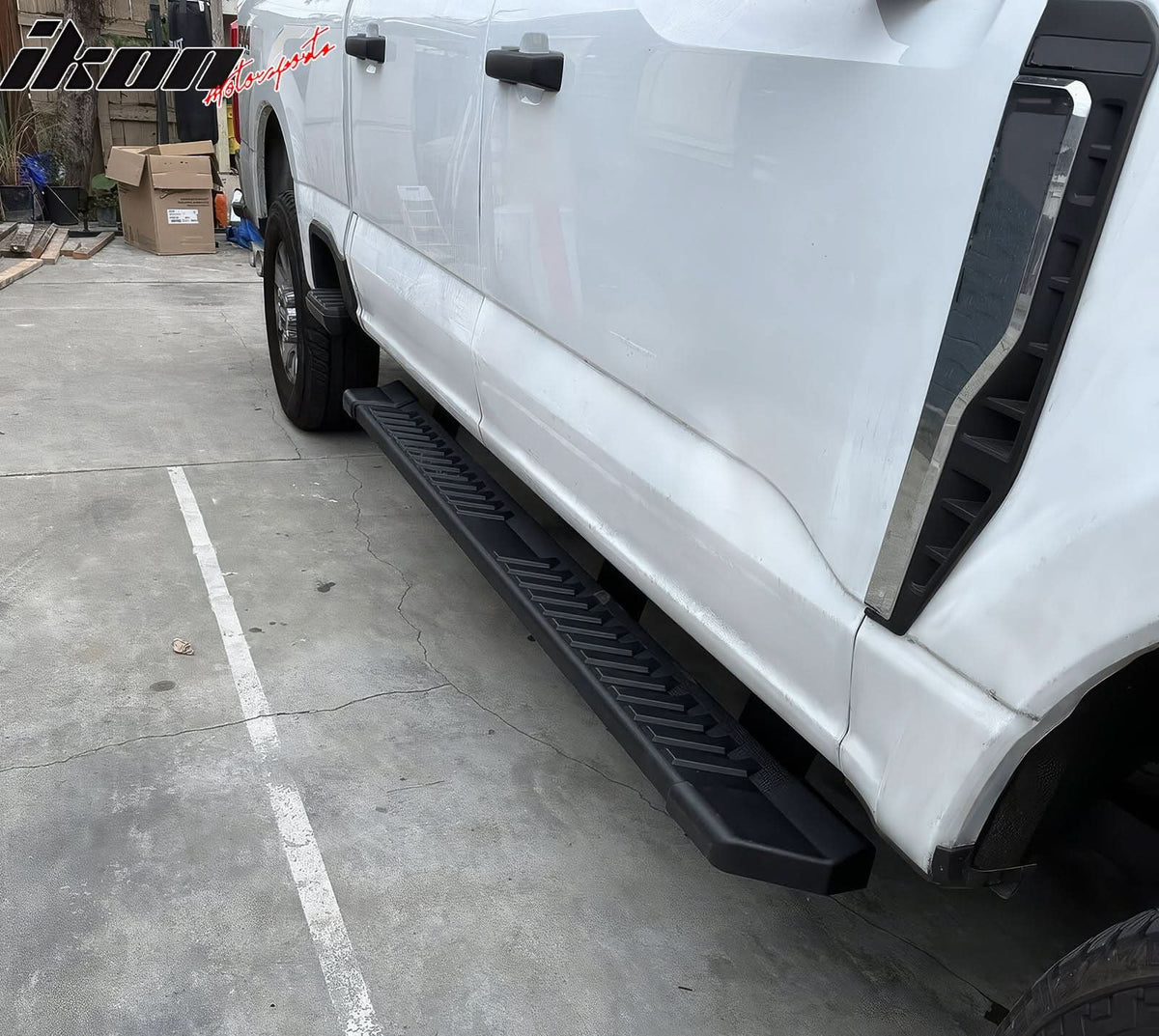 2017-2023 Ford F-250 Super Duty Super Crew Cab Running Boards V Style