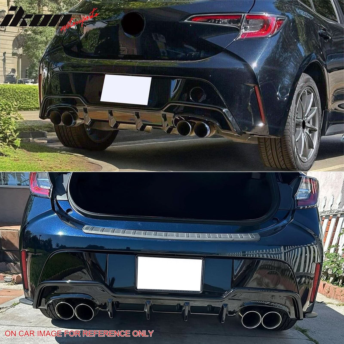 2019-2022 Toyota Corolla Hatchback E210 Rear Diffuser Bumper Splitter