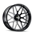 Cali Off-Road 9115 Invader 24x14 / 8x170 BP / -76mm Offset / 125.2mm Hub Gloss Black Milled Wheel 9115-24470BM