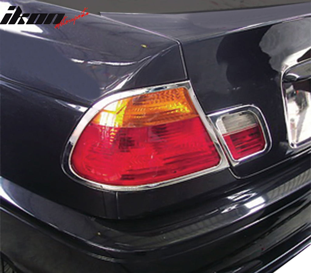 2000-2003 BMW 3-Series E46 Coupe Chrome 2PCS Rear Tail Lights Bezel