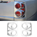 2005-2011 Dodge Dakota Chrome 2PCS Rear Tail Lights Bezel Covers ABS