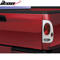 1997-2003 Ford F-150 Fleetside Bed Taillight Lamps Frames Chrome 2PCS