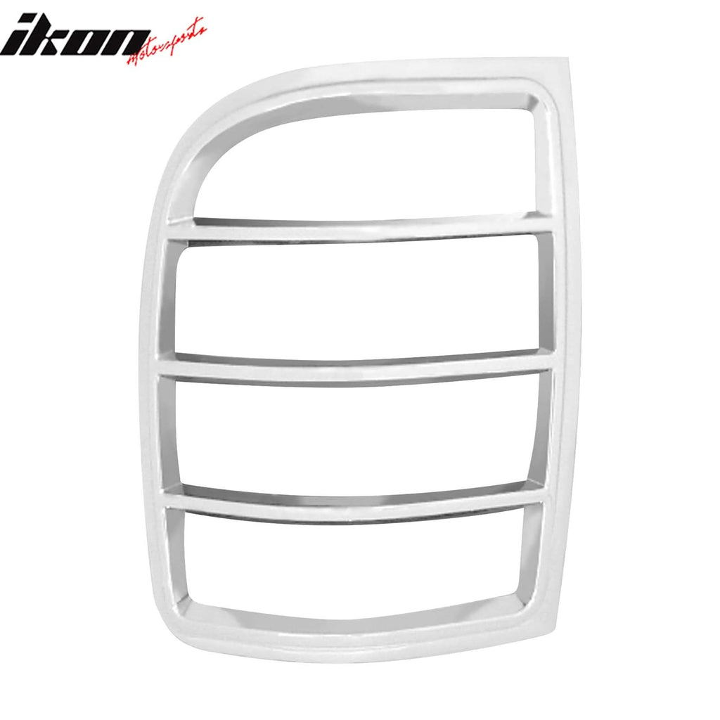 1998-2001 Ford Ranger Chrome ABS Tail Lights Frame Bezel Trim Pair
