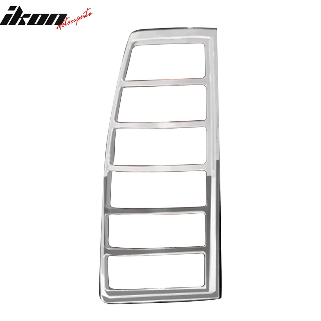 1988-1998 GMC C1500/K1500 Chrome 2PC Rear Tail Lights Bezel Covers ABS