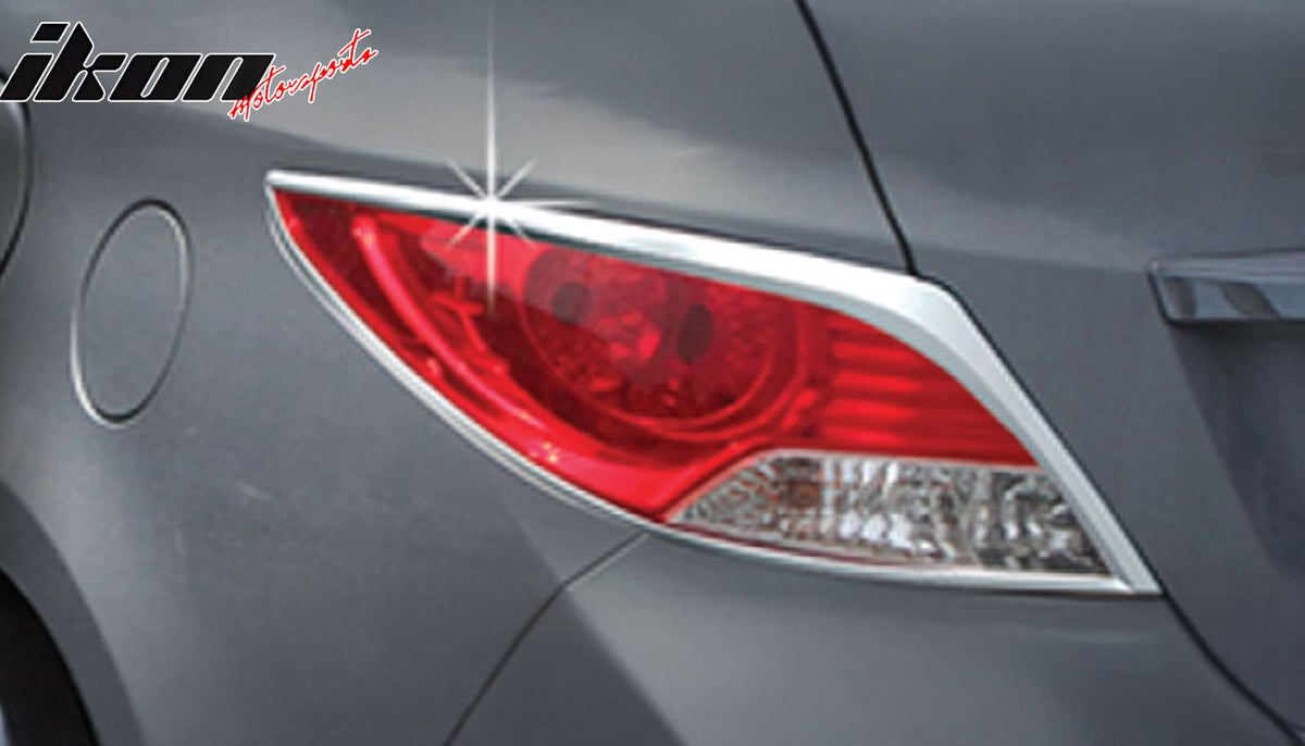 2011-2016 Hyundai Elantra Chrome ABS Tail Lights Frame Bezel Trim Pair
