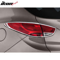 2010-2015 Hyundai Tucson ix35 Chrome 4PCS Tail Lights Bezel Covers ABS