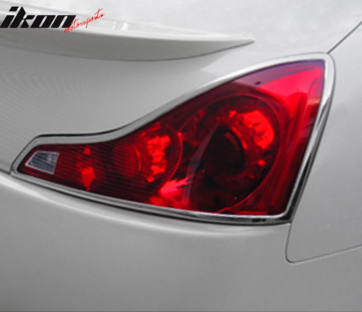 2008-2012 INFINITI G37 Coupe Chrome ABS Tail Lights Frame Bezel Trim
