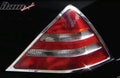 1998-2004 Benz SLK R170 Chrome ABS Tail Lights Frame Bezel Trim Pair
