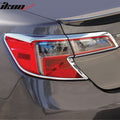2012-2014 Toyota Camry Sedan Chrome 4PCS Tail Lights Bezel Covers ABS
