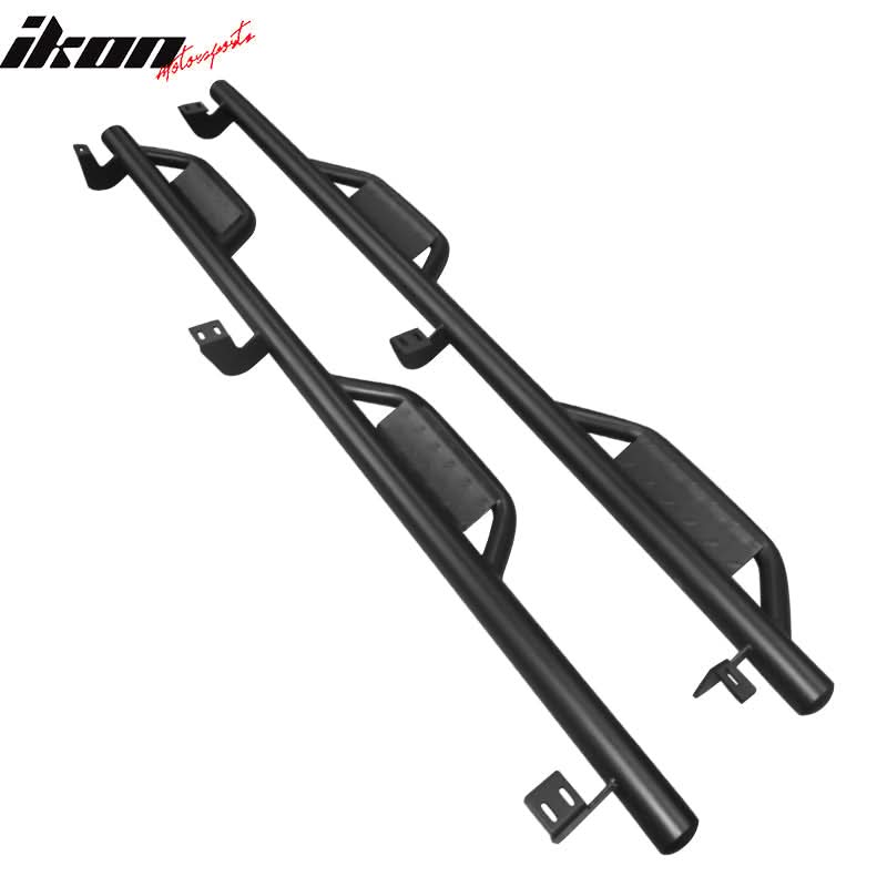 2005-2022 Toyota Tacoma Crew Cab Black Running Boards Side Step Bars