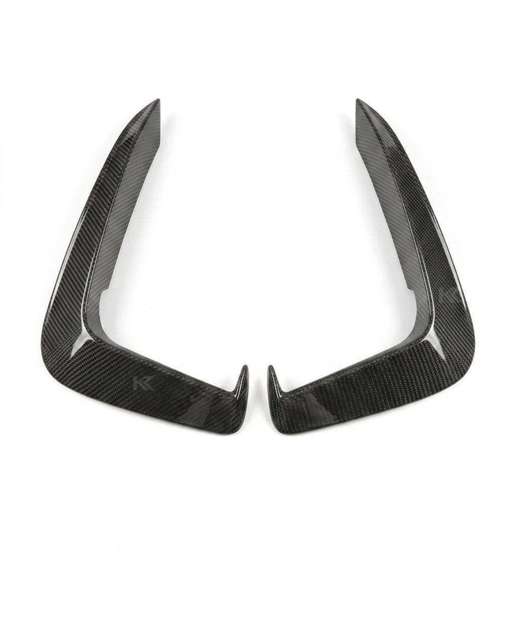2017–2019 Audi A5 S-Line / S5 B9 Front Bumper Canards – Carbon Fiber