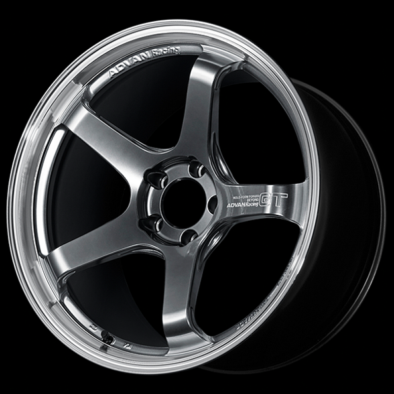 Advan GT Beyond 18X8.5 / +45 Offset / 5x112 BC / +45mm Bore / Machining and Hyper Platinum Black YAQB8H45MMPB