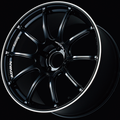 Advan RZII 17x7.5 / +45 Offset / 5x100 / 63mm Bore / Racing Gloss Black and Ring YAZ7F45DB