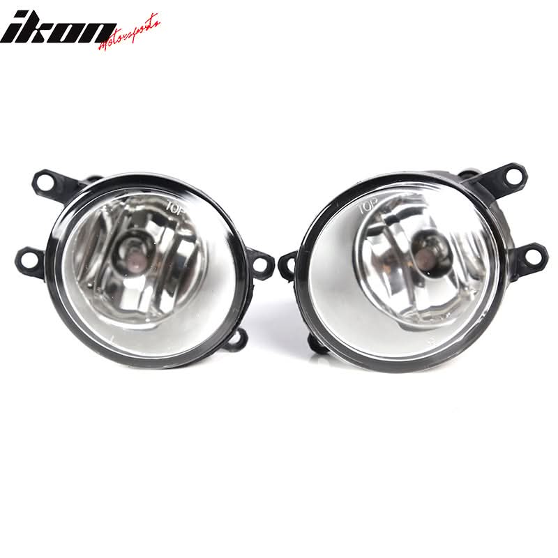 2007-2009 Toyota Camry Front Bumper CFog Lights Clear W/Chrome Bezel