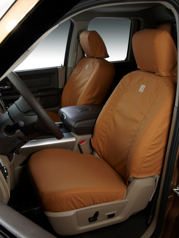 Covercraft- 21-23  Nissan Pathfinder- Carhartt SeatSaver Custom 3rd Row 60/40- Brown SSC7587CABN