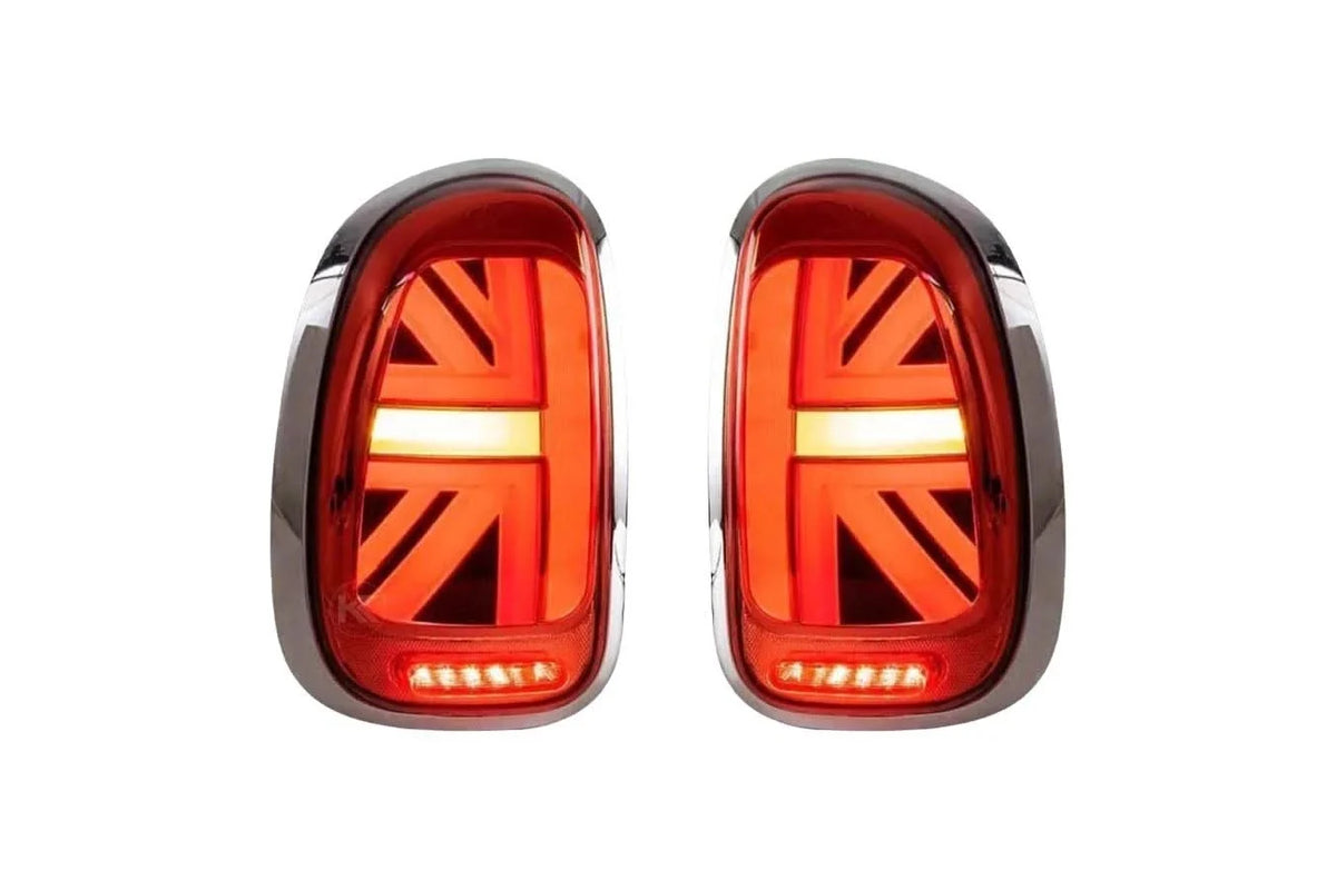 Mini Cooper - Red and Smoked - LED Tail Lights Upgrade (2010-2016)