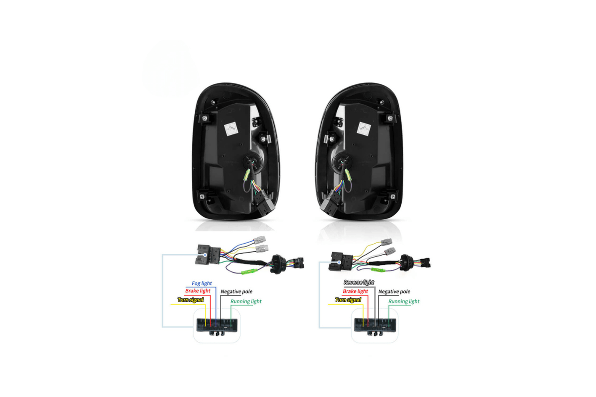 Mini Cooper - Red and Smoked - LED Tail Lights Upgrade (2010-2016)