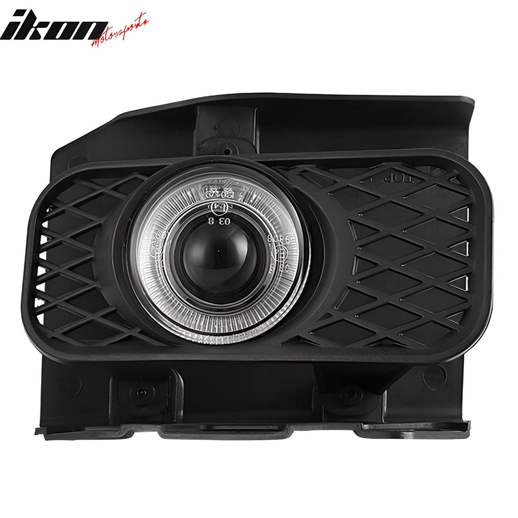 1999-2003 Ford F-150 Ring Style 2PC Projector Fog Lights Black Housing