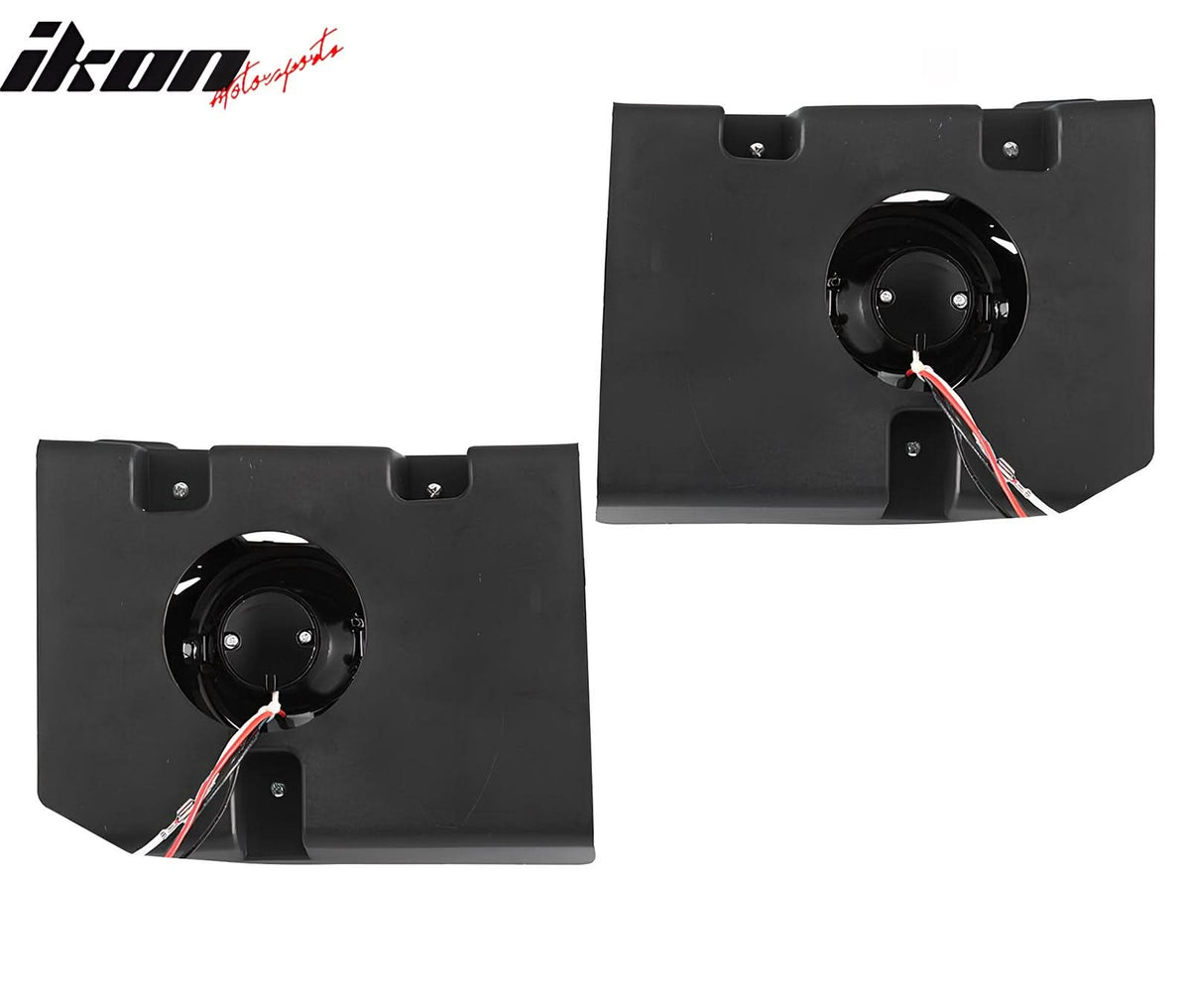 1999-2003 Ford F-150 Ring Style 2PC Projector Fog Lights Black Housing
