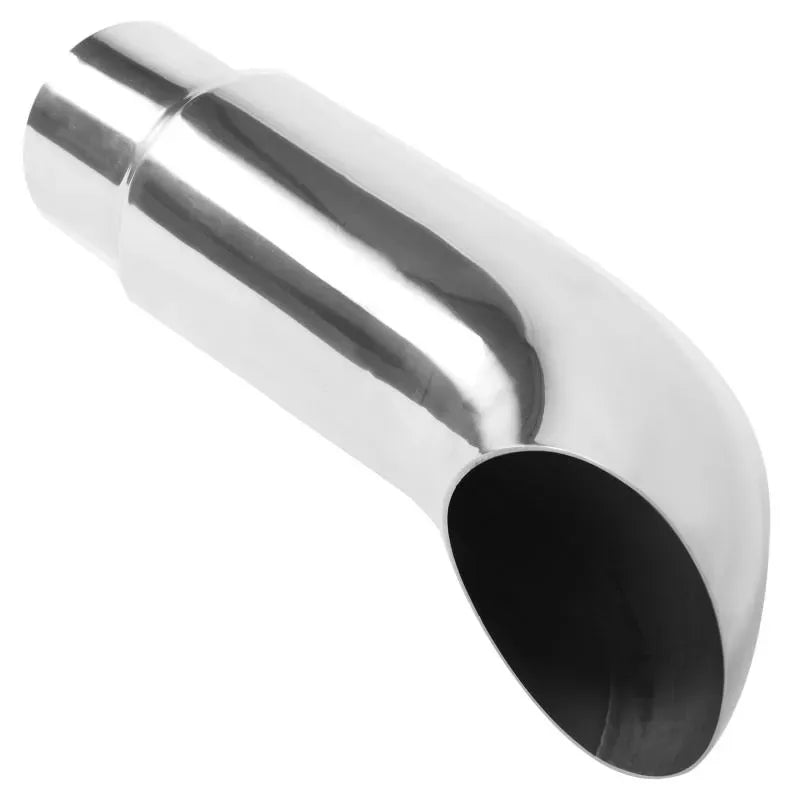 MagnaFlow 5in. Round Polished Exhaust Tip 35188 - 4in. Inlet, 5in. Outlet, Straight Cut